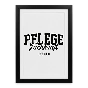 Nursing Specialist 2026 Specialist Training PFK - Framed poster (27 × 37 cm) - black - Front