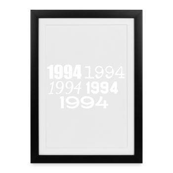 1994 - Affiche encadrée (27 × 37 cm) - noir - Devant