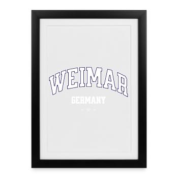 Weimar Germany Emblem - Framed poster (27 × 37 cm) - black - Front