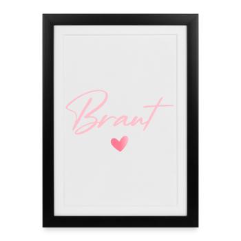 T-shirt nuptial Enterrement de vie de garçon Enterrement de vie de garçon Femmes - Affiche encadrée (27 × 37 cm) - noir - Devant