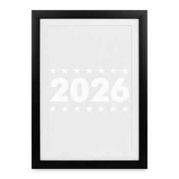 2026 Star Frame - Framed poster (27 × 37 cm) - black - Front