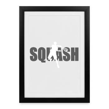 Squash - Framed poster (27 × 37 cm) - black - Front