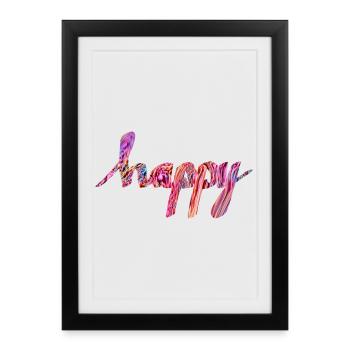 content - Affiche encadrée (27 × 37 cm) - noir - Devant