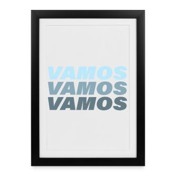 Vamos - Framed poster (27 × 37 cm) - black - Front