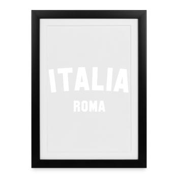 ITALIA Roma Italie Rome - Affiche encadrée (27 × 37 cm) - noir - Devant