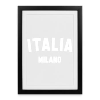 ITALIA MILANO Italy Milan - Framed poster (27 × 37 cm) - black - Front