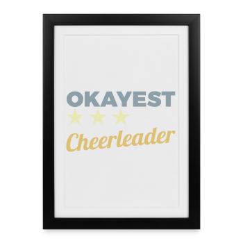 Average cheerleader - Framed poster (27 × 37 cm) - black - Front