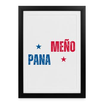 Panamanian flag, Panamanian pride - Framed poster (27 × 37 cm) - black - Front