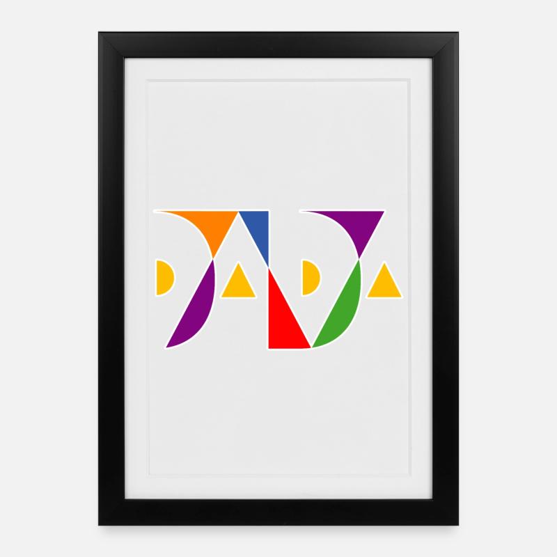 DADA is colorful! - Framed poster (27 × 37 cm) - black