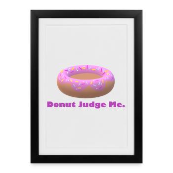 Doughnut - Framed poster (27 × 37 cm) - black - Front