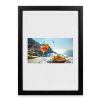 La dolce vita - Gerahmtes Poster (27 × 37 cm) - Schwarz - Vorne