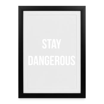 STAY D. | Greyline Official - Framed poster (27 × 37 cm) - black - Front