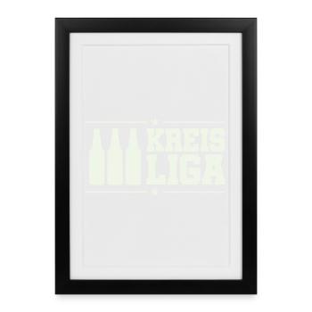 Ligue de district - Affiche encadrée (27 × 37 cm) - noir - Devant