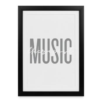 Music Therapist Therapy Session Teacher Musician - Framed poster (27 × 37 cm) - black - Front