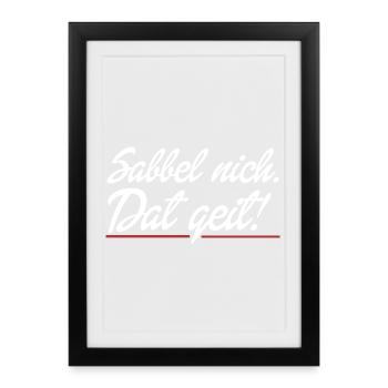 that works - Framed poster (27 × 37 cm) - black - Front
