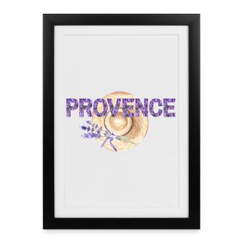 L’été en Provence - Affiche encadrée (27 × 37 cm) - noir - Devant