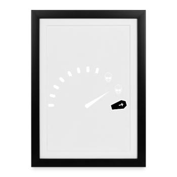 Midnight Chrono Mortuary - Framed poster (27 × 37 cm) - black - Front