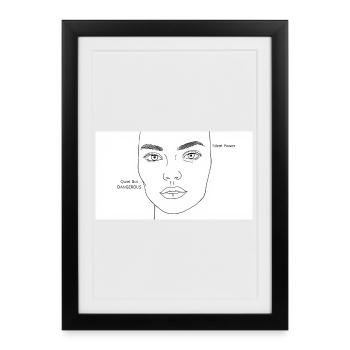 strong women - Framed poster (27 × 37 cm) - black - Front
