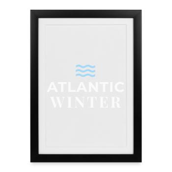 ATLANTEA - Atlantic Winter Edition - Framed poster (27 × 37 cm) - black - Front