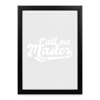 Master 2026 Graduation Graduation - Framed poster (27 × 37 cm) - black - Front