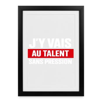 Soit j'ai raison soit tu as tort cadeau drôle  - Affiche encadrée (27 × 37 cm) - noir - Devant