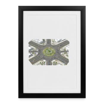 Roundabout Garden Patterns - Framed poster (27 × 37 cm) - black - Front