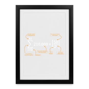 Bitcoin Freedom BTC Crypto Bitcoin Halving Explain - Framed poster (27 × 37 cm) - black - Front