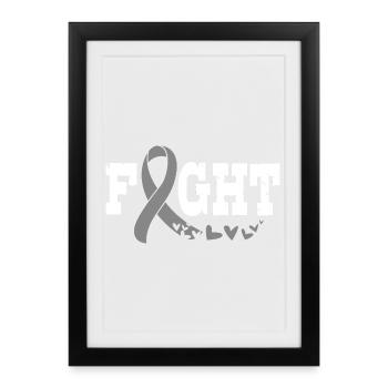 Cancer de la peau, mélanome - Affiche encadrée (27 × 37 cm) - noir - Devant