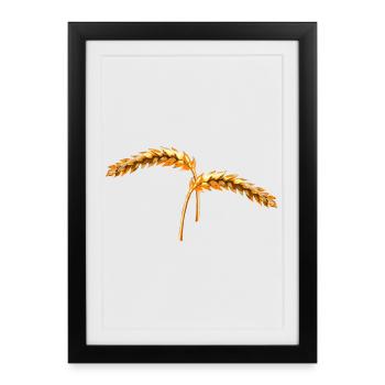 plant - Framed poster (27 × 37 cm) - black - Front