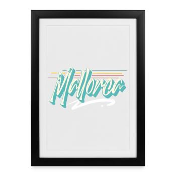 Majorque - Affiche encadrée (27 × 37 cm) - noir - Devant