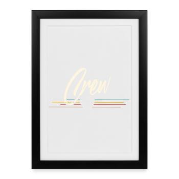 Crew - Gerahmtes Poster (27 × 37 cm) - Schwarz - Vorne