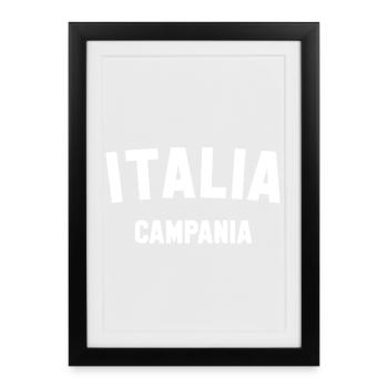 CAMPANIA Kampanien Italie Italien - Affiche encadrée (27 × 37 cm) - noir - Devant