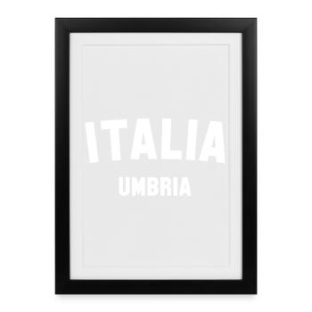 UMBRIA Italia Italy Umbria - Framed poster (27 × 37 cm) - black - Front