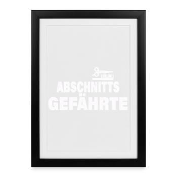 SECTION COMPANION - Framed poster (27 × 37 cm) - black - Front