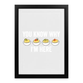 You know why I'm here: Thanksgiving Sink - Framed poster (27 × 37 cm) - black - Front
