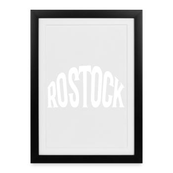 Rostock - Affiche encadrée (27 × 37 cm) - noir - Devant