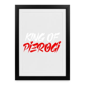 Roi de Pierogi - Affiche encadrée (27 × 37 cm) - noir - Devant
