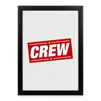 Crew Design - Framed poster (27 × 37 cm) - black - Front