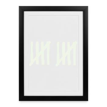 stripes_10 - Framed poster (27 × 37 cm) - black - Front