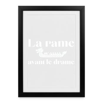 La rame avant le drame - Affiche encadrée (27 × 37 cm) - noir - Devant
