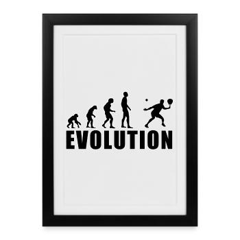 Evolution Padel Player Gift - Framed poster (27 × 37 cm) - black - Front