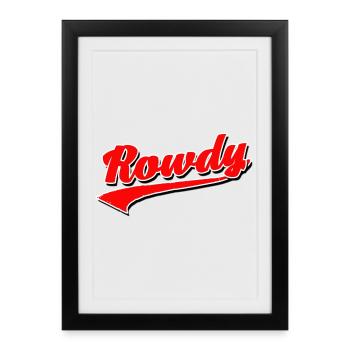 rowdy rüpel bandit gang dieb chaot bengel sohn - Affiche encadrée (27 × 37 cm) - noir - Devant
