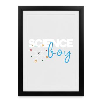 Science Boy - Framed poster (27 × 37 cm) - black - Front