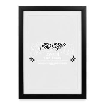 FØURTN – Freedom / Your Choice Statement Design - Framed poster (27 × 37 cm) - black - Front