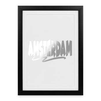 Amsterdam - Framed poster (27 × 37 cm) - black - Front