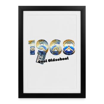 1968 Vintage Retro – Cassette – Cool Olds - Framed poster (27 × 37 cm) - black - Front