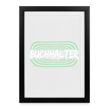 Comptable - Affiche encadrée (27 × 37 cm) - noir - Devant