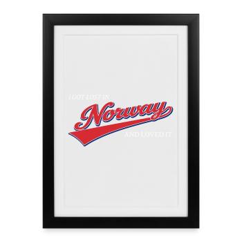 I Got Lost In Norway And Loved It - Nordic Travel - Framed poster (27 × 37 cm) - black - Front