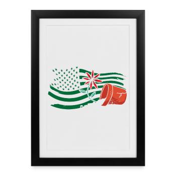 American Gardener Plant Lover Plants - Framed poster (27 × 37 cm) - black - Front