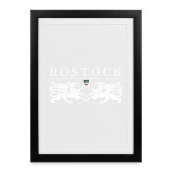 Rostock Greif Doubles - Affiche encadrée (27 × 37 cm) - noir - Devant